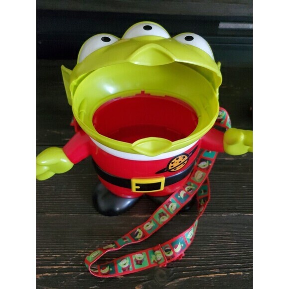 Disney Toy Story Alien Santa Popcorn Bucket with Strap Christmas‎ Holiday - Picture 7 of 7